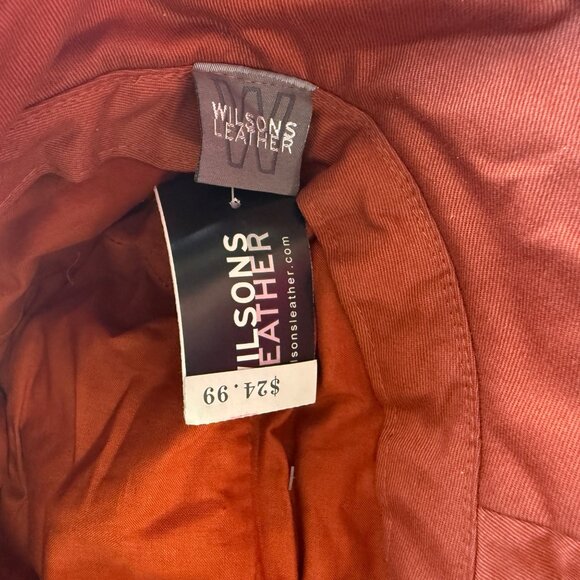 Wilsons Leather Kids Bucket Hat Suede Rust L Soft Durable Casual Outdoor - Picture 7 of 8